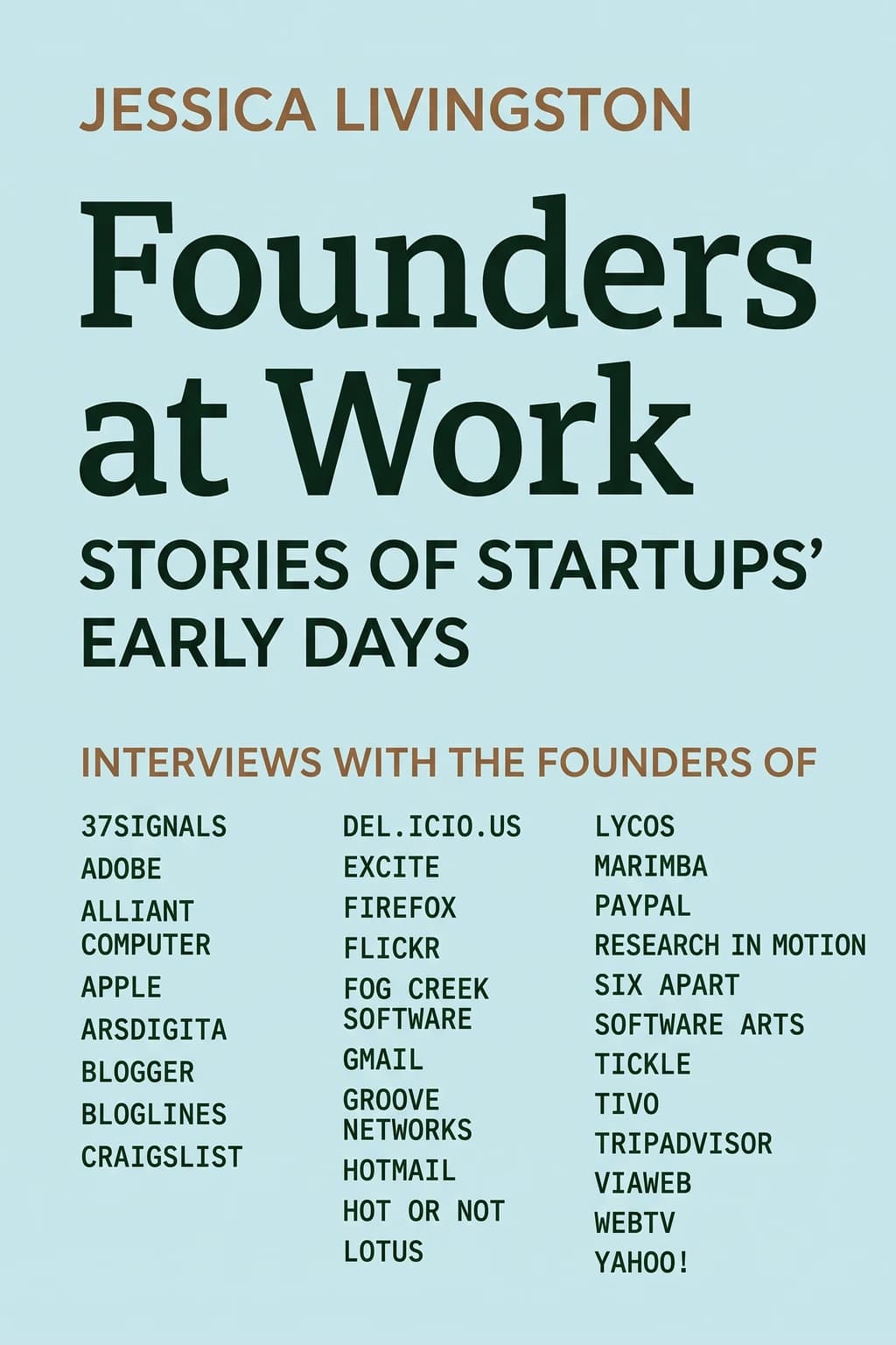 Founders at Work book cover