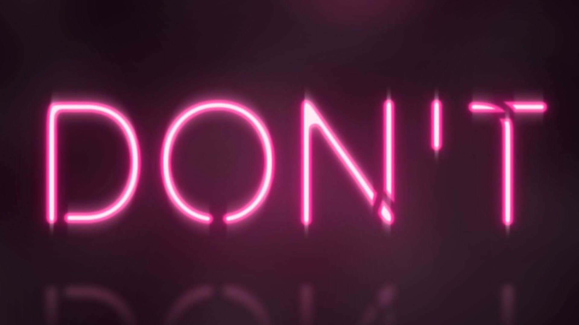 Neon Sign Lyrics, a neon sign lyrics video