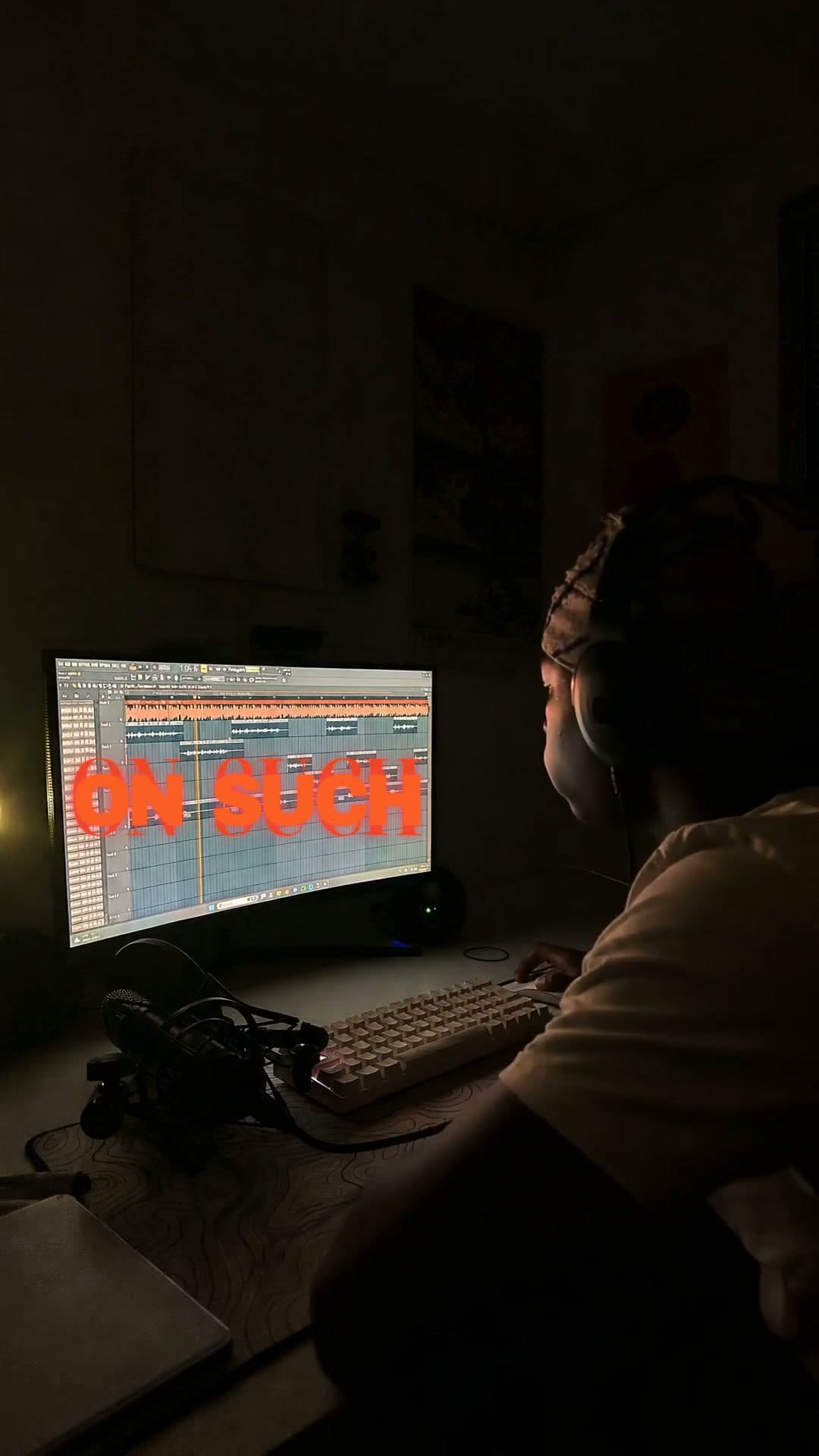 Studio Desk Lyrics, a studio desk lyrics video