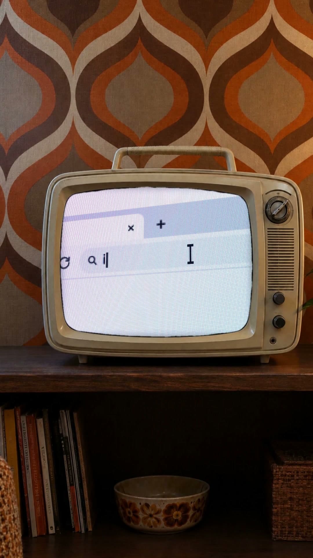 Typed on the Old TV, a typed on the old tv video